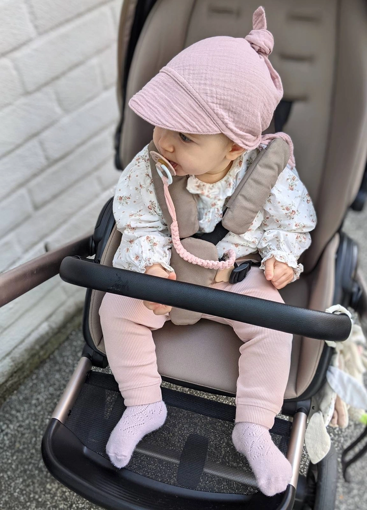 Chusteczka na głowę z daszkiem MUŚLIN