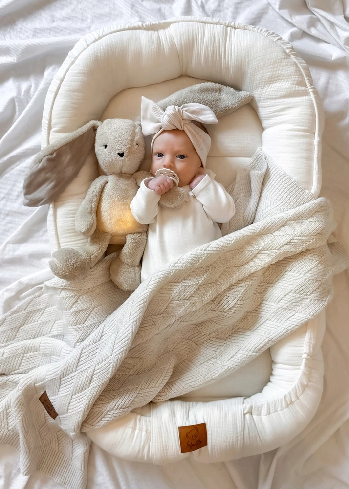 KOKON niemowlęcy MUŚLINOWY