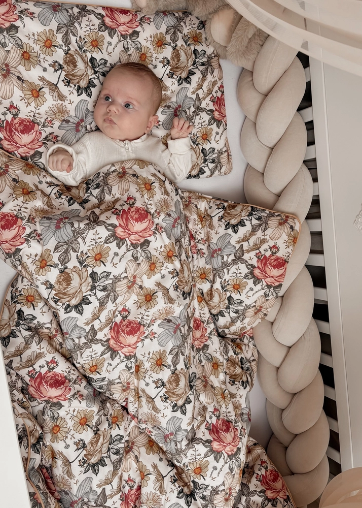 Pościel dziecięca do łóżeczka 120x90cm z wypustką 2elem