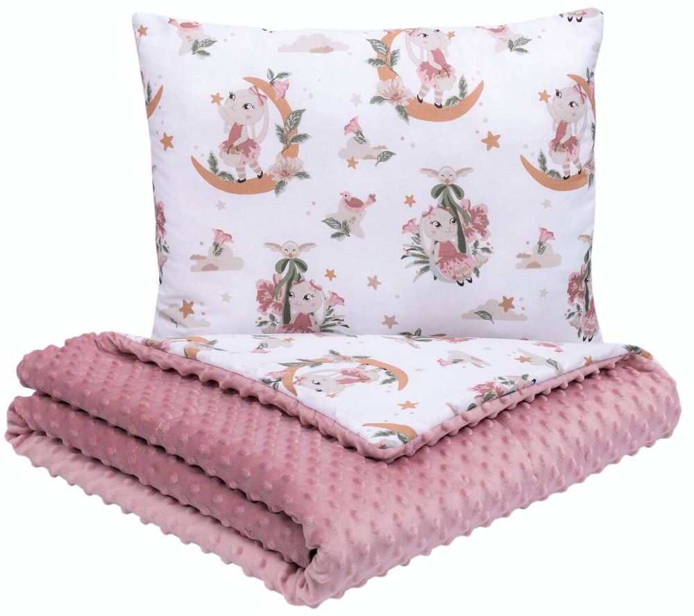 Komplet przedszkolaka MINKY kołderka + poduszka