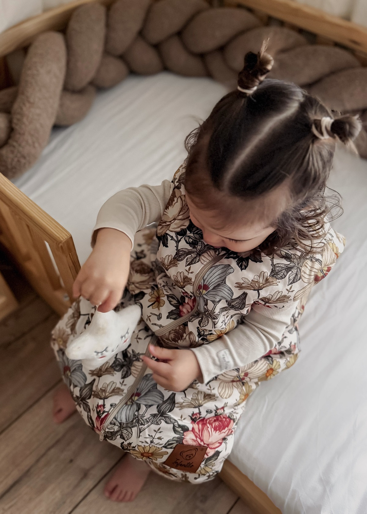 Śpiworek z nogawkami do spania KIDS z bawełny SATYNOWEJ 18-36m