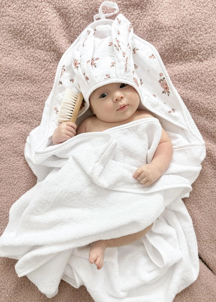 Okrycie kąpielowe BAMBUSOWE 100x100 RABBIT