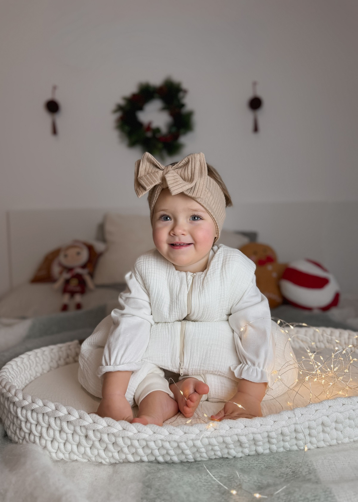 Śpiworek do spania muślinowy z nogawkami KIDS SOFT ocieplany