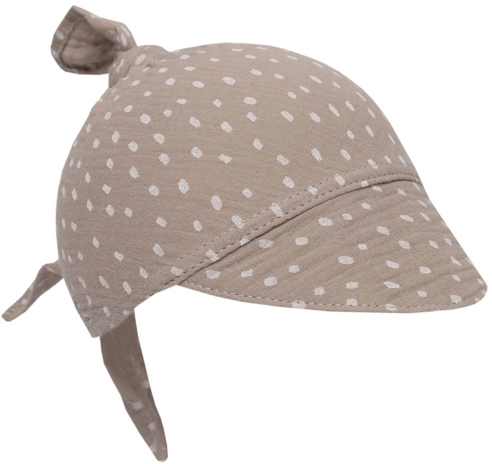 Chusteczka na głowę z daszkiem MUŚLIN DOTS