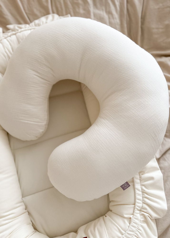 Poduszka do karmienia rogal MUŚLINOWY