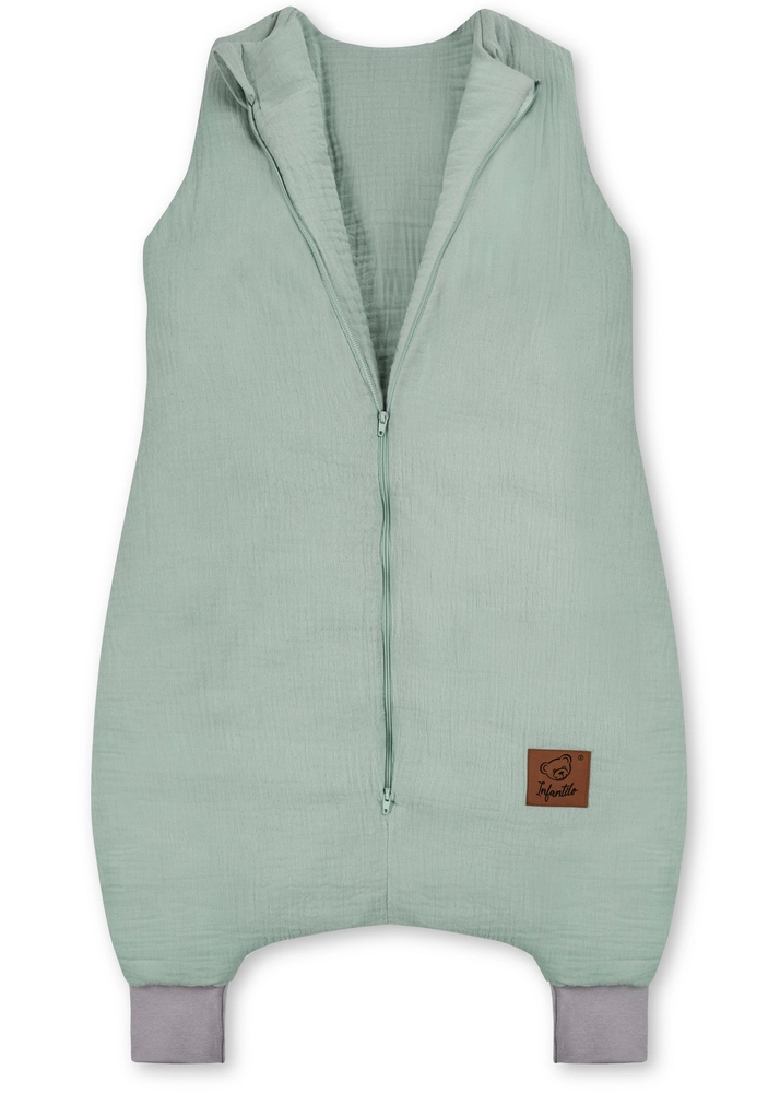 Śpiworek do spania muślinowy z nogawkami KIDS SOFT ocieplany