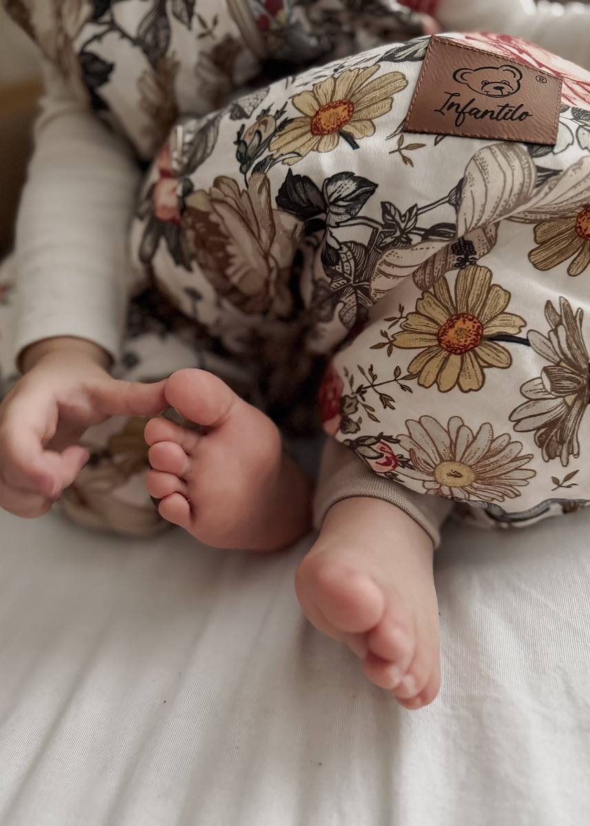 Śpiworek z nogawkami do spania KIDS z bawełny SATYNOWEJ 18-36m