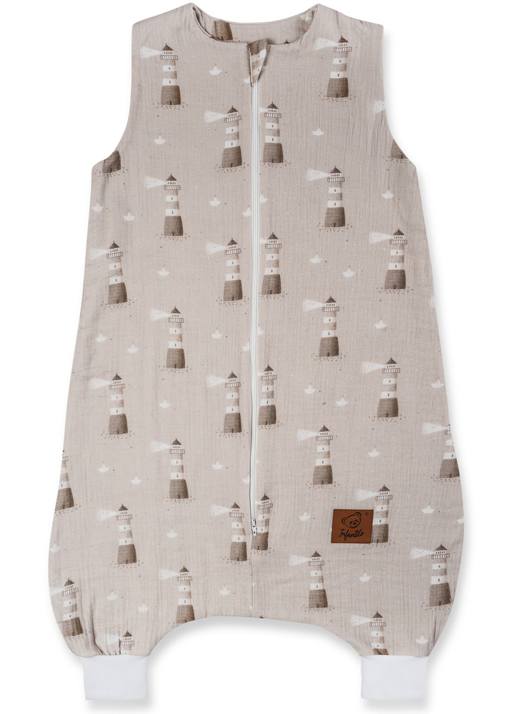 Śpiworek do spania muślinowy z nogawkami KIDS SOFT light 