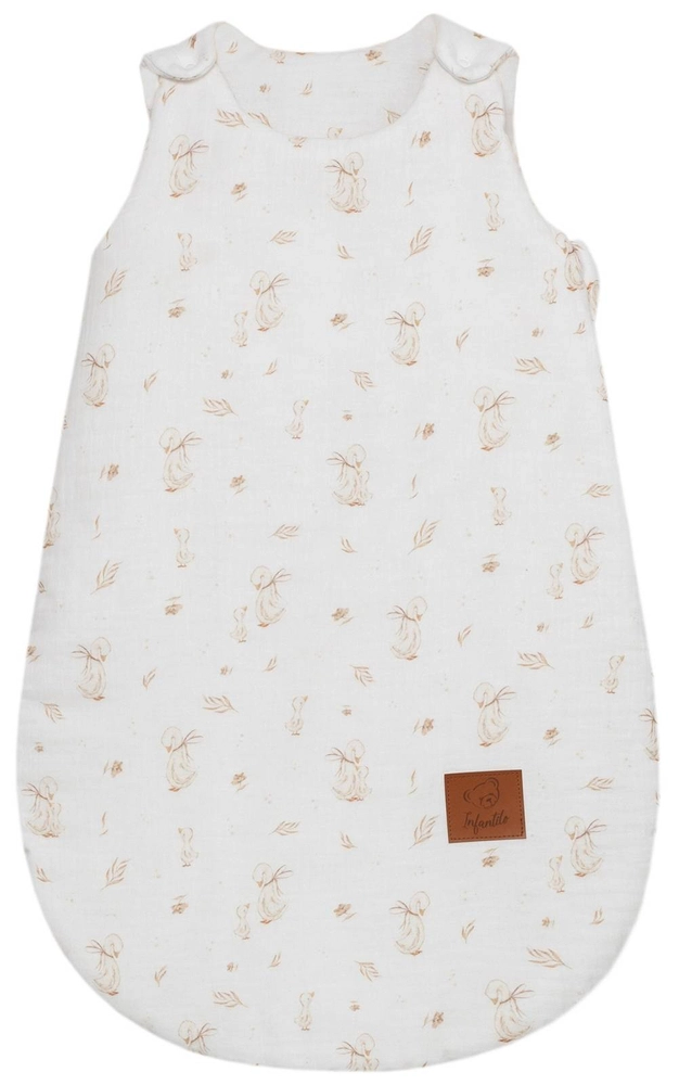 Śpiworek do spania muślinowy BABY SOFT ocieplany "MOMMY GOOSE"