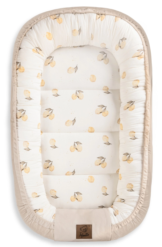 KOKON niemowlęcy PREMIUM bawełna satynowa + velvet