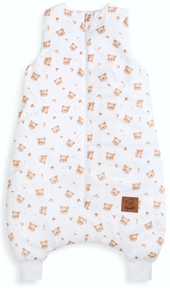 Śpiworek z nogawkami do spania KIDS z bawełny SATYNOWEJ 18-36m