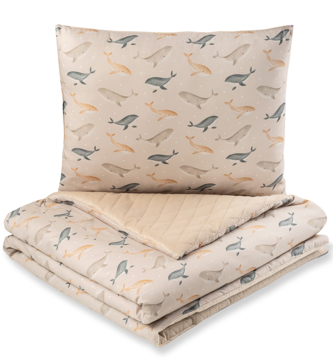 Koc przedszkolaka VELVET 100x135 + poduszka i worek