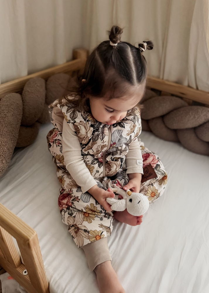 Śpiworek z nogawkami do spania KIDS z bawełny SATYNOWEJ 18-36m