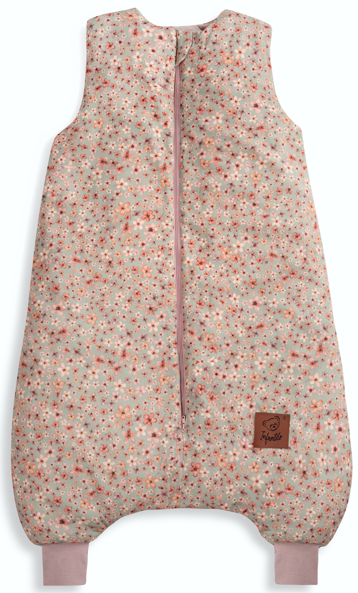 Śpiworek z nogawkami do spania KIDS z bawełny SATYNOWEJ 18-36m