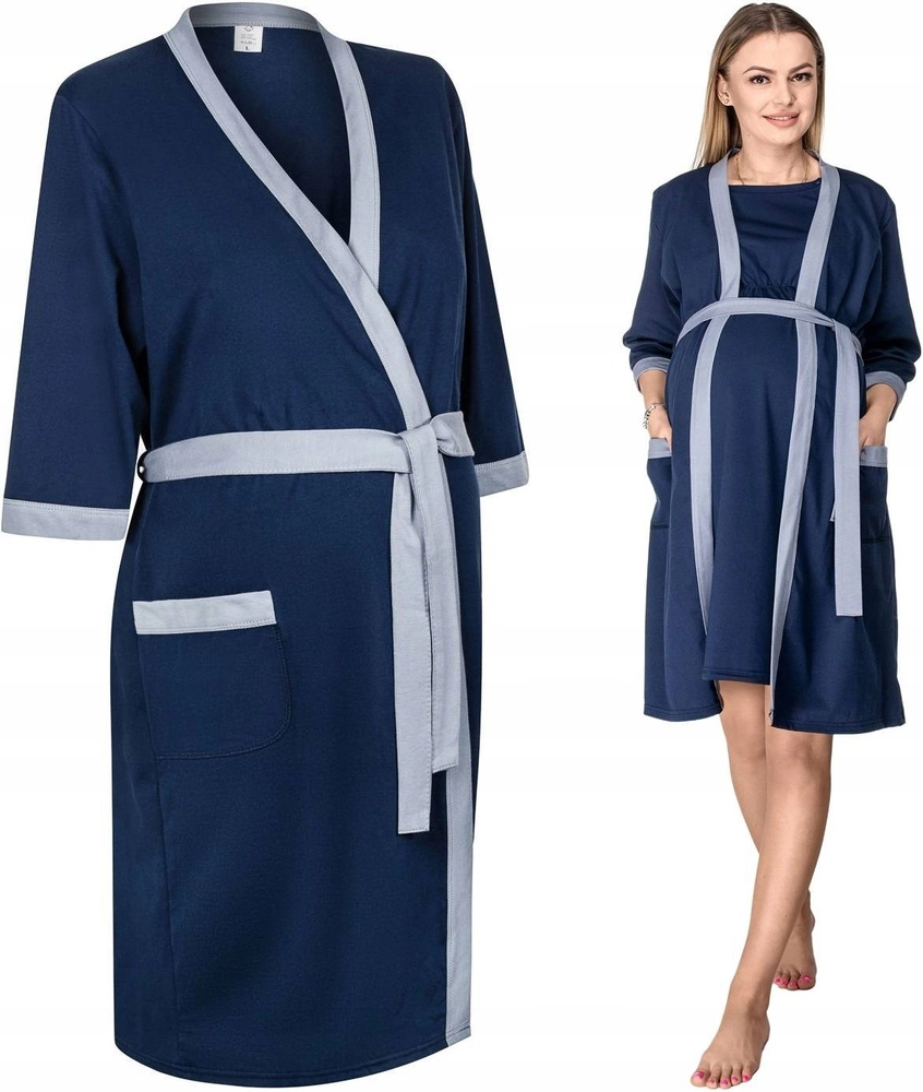 Szlafrok ciążowy LUNA rozm. XXL