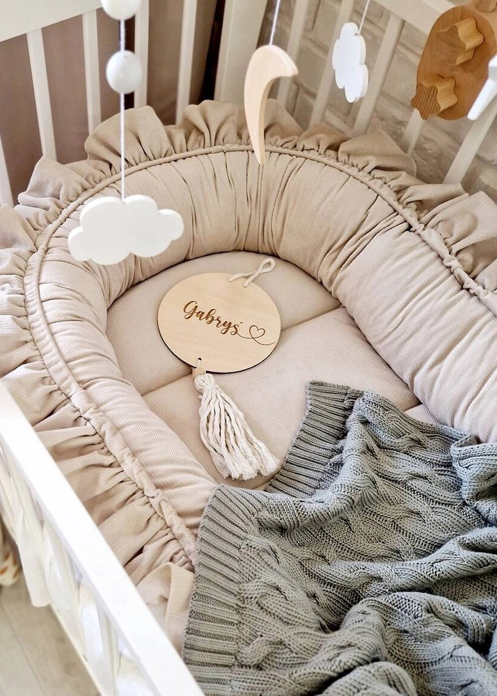 Kocyk dziany warkocz BAMBUSOWY 80x100