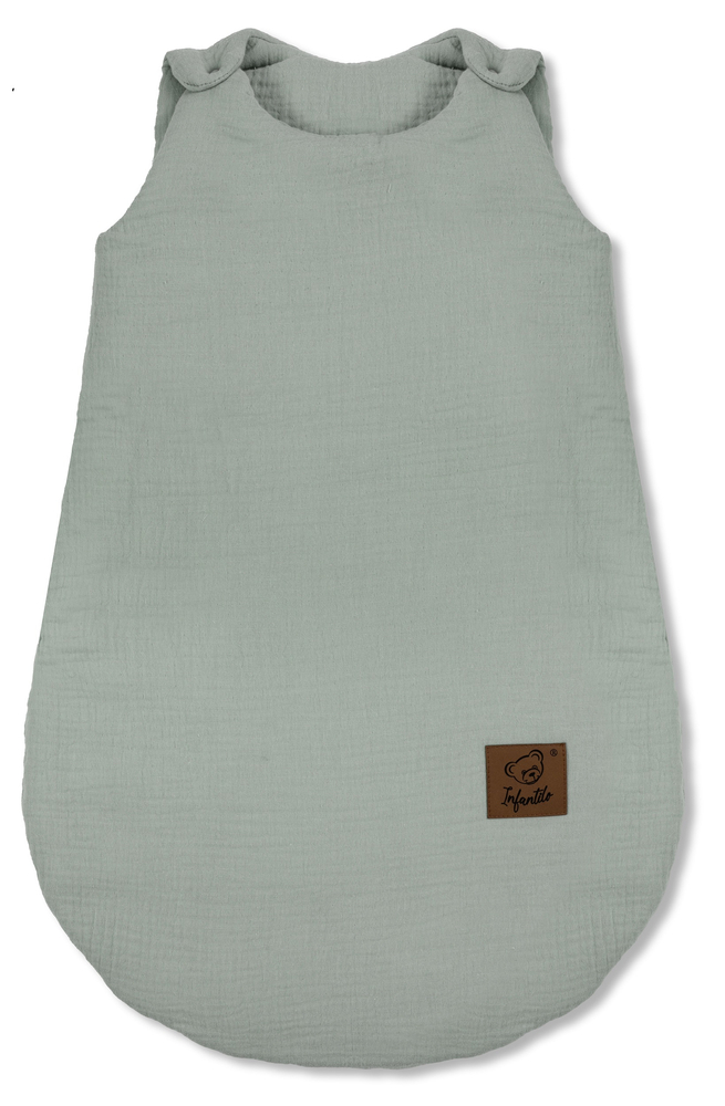 Śpiworek do spania muślinowy BABY SOFT ocieplany