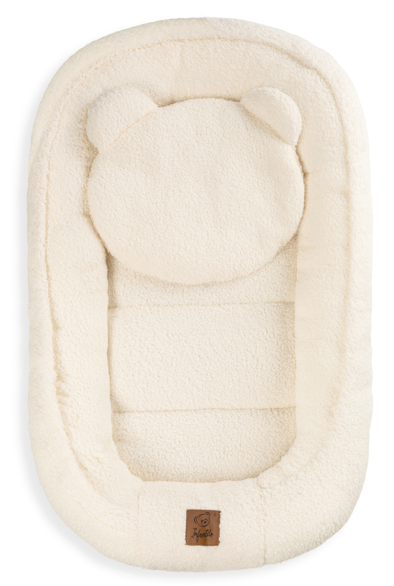 KOKON niemowlęcy BARANEK + poduszka MIŚ