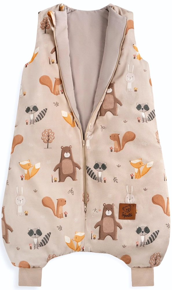 Śpiworek z nogawkami do spania KIDS z bawełny SATYNOWEJ 18-36m