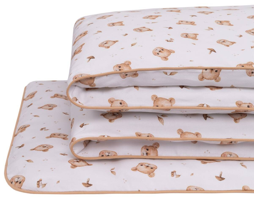 Pościel dziecięca do łóżeczka 120x90cm z wypustką 2elem 