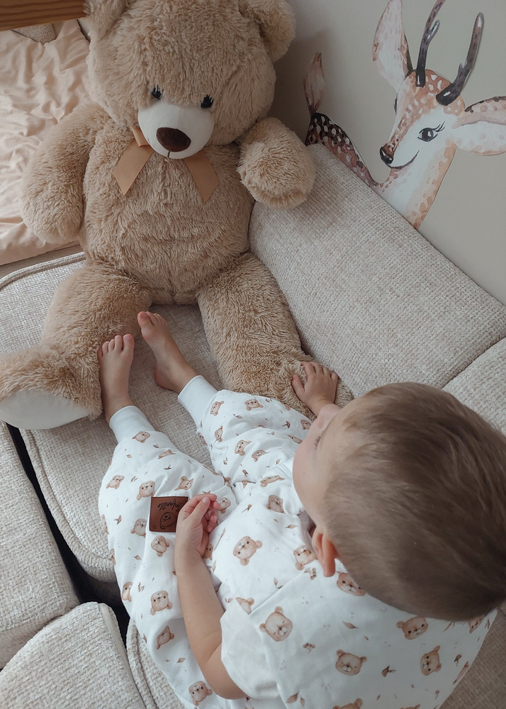 Śpiworek z nogawkami do spania KIDS z bawełny SATYNOWEJ 18-36m