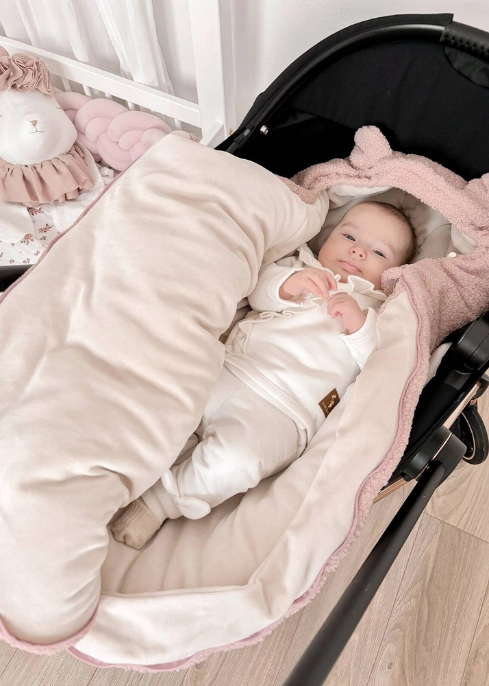 Śpiworek do wózka i fotelika BARANEK BOUCLE