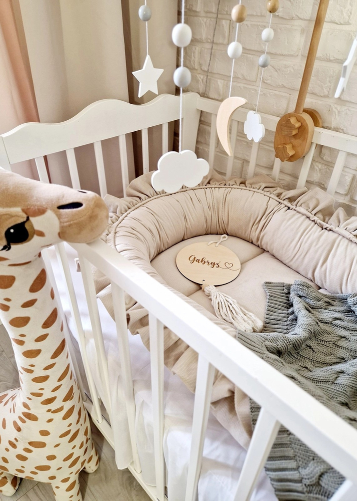 Kocyk dziany warkocz BAMBUSOWY 80x100