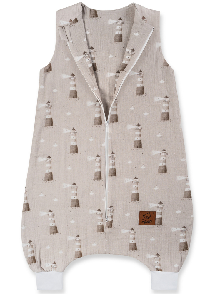 Śpiworek do spania muślinowy z nogawkami KIDS SOFT light 