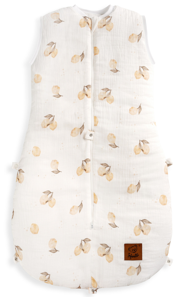 Śpiworek do spania muślinowy PREMIUM ocieplany PRINT