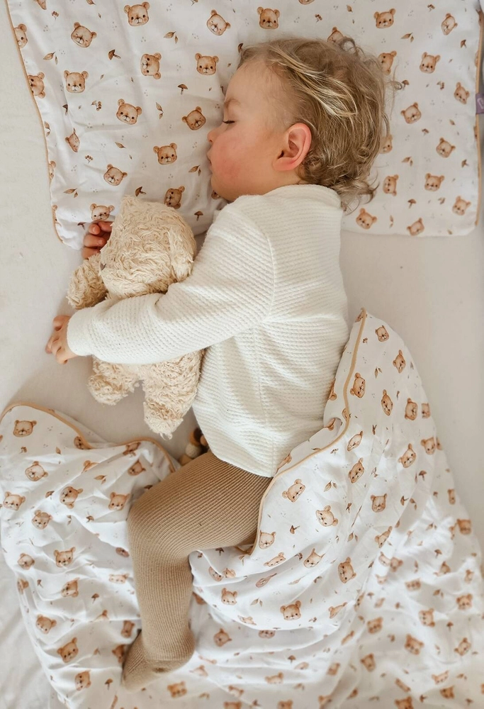 Pościel dziecięca do łóżeczka 100x135cm z wypustką 2elem