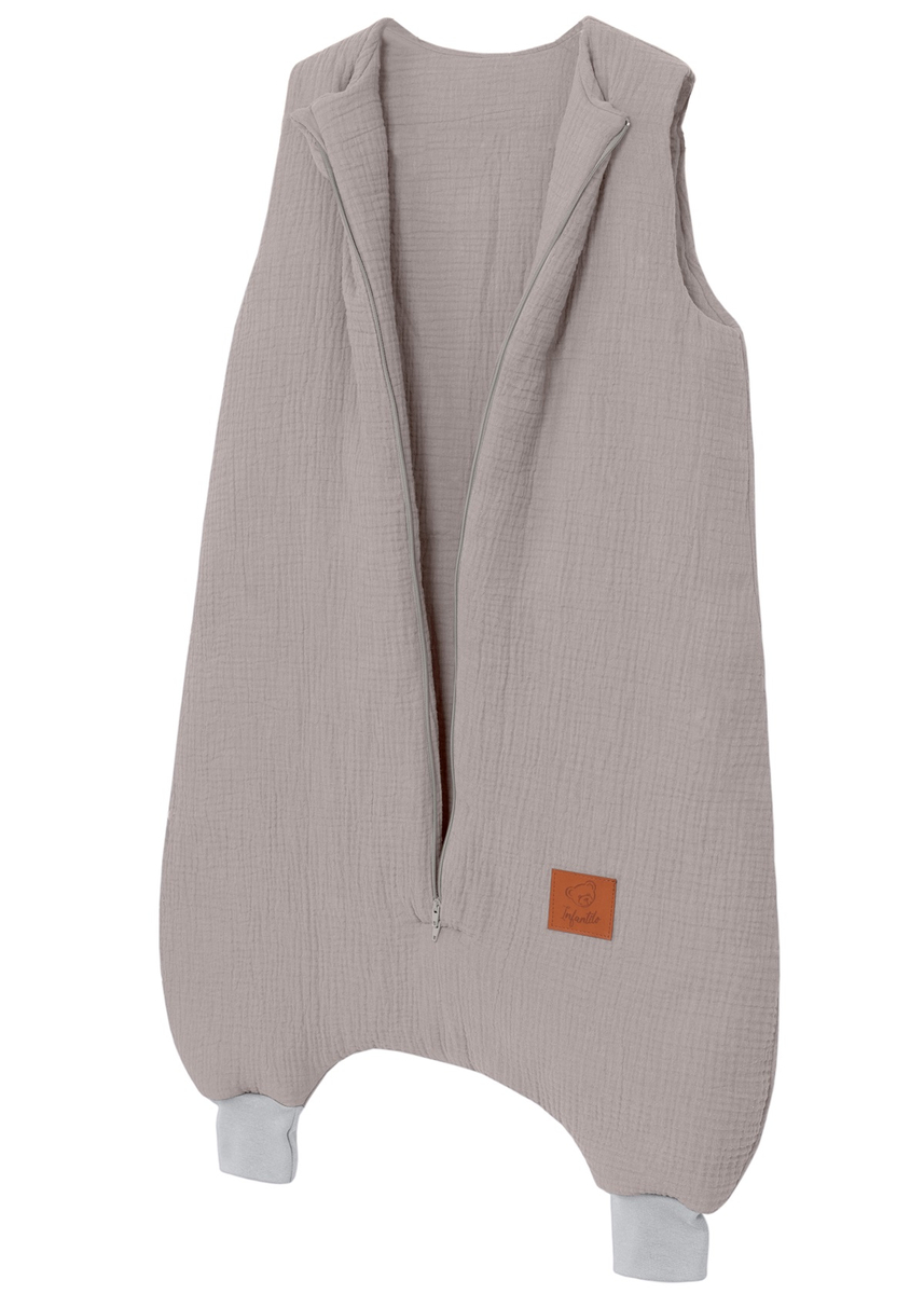 Śpiworek do spania muślinowy z nogawkami KIDS SOFT ocieplany