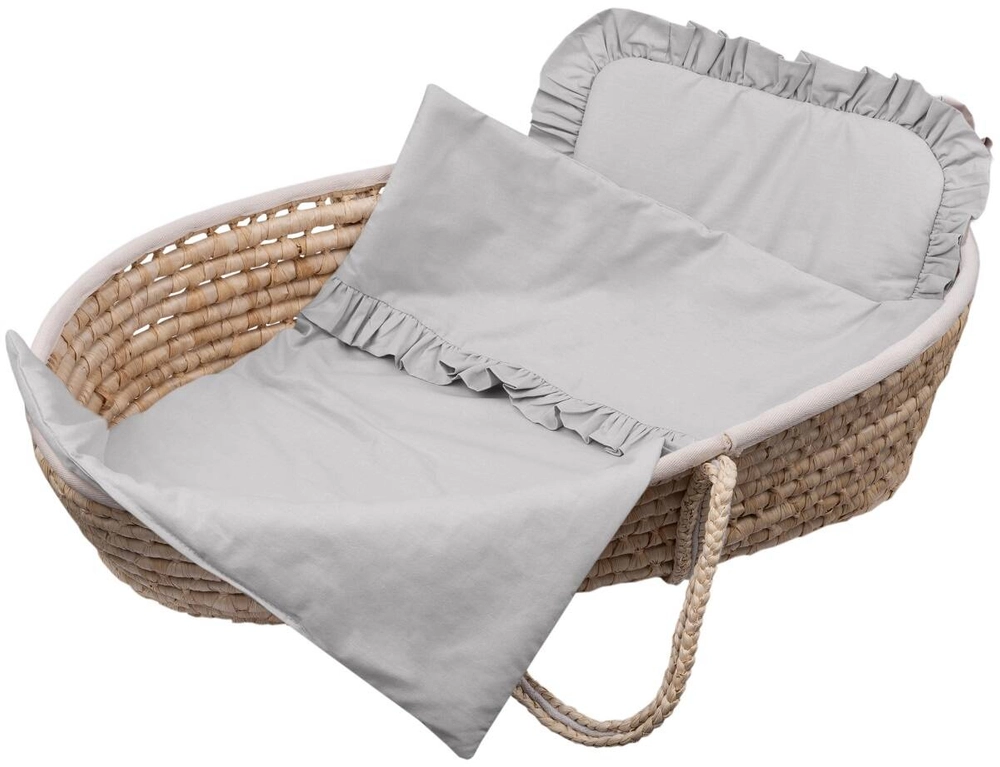 Komplet do wózka bawełniany Z FALBANKĄ