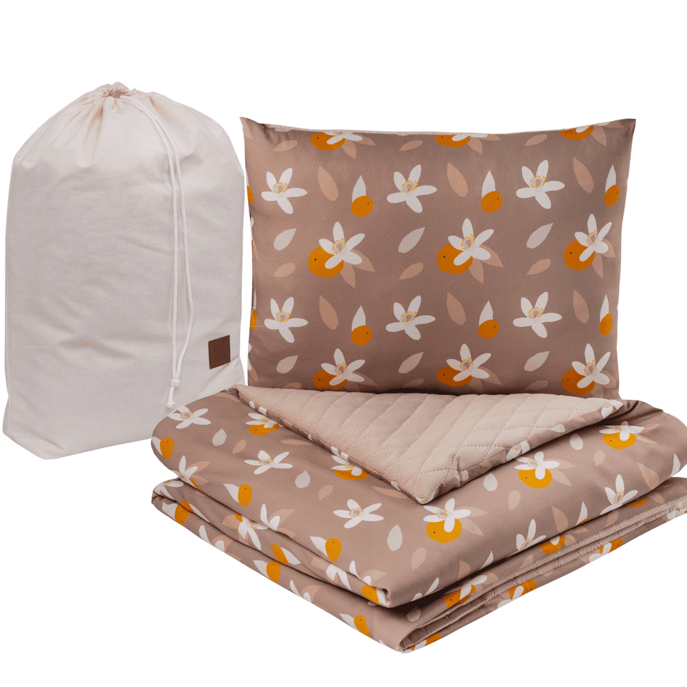 Koc przedszkolaka VELVET 100x135 + poduszka i worek