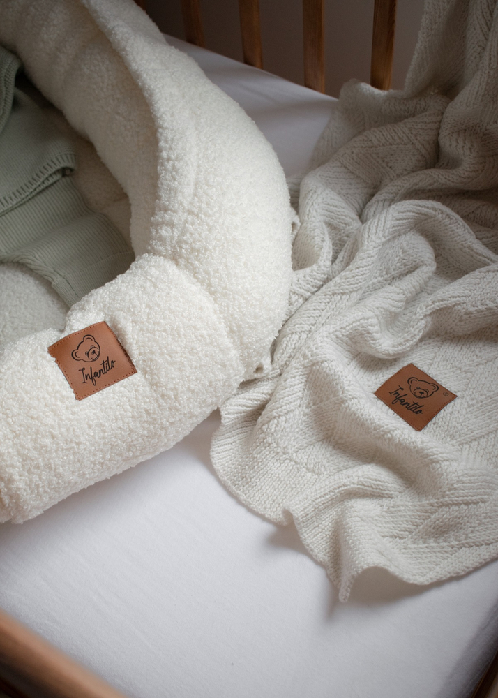 KOKON niemowlęcy BARANEK + poduszka MIŚ