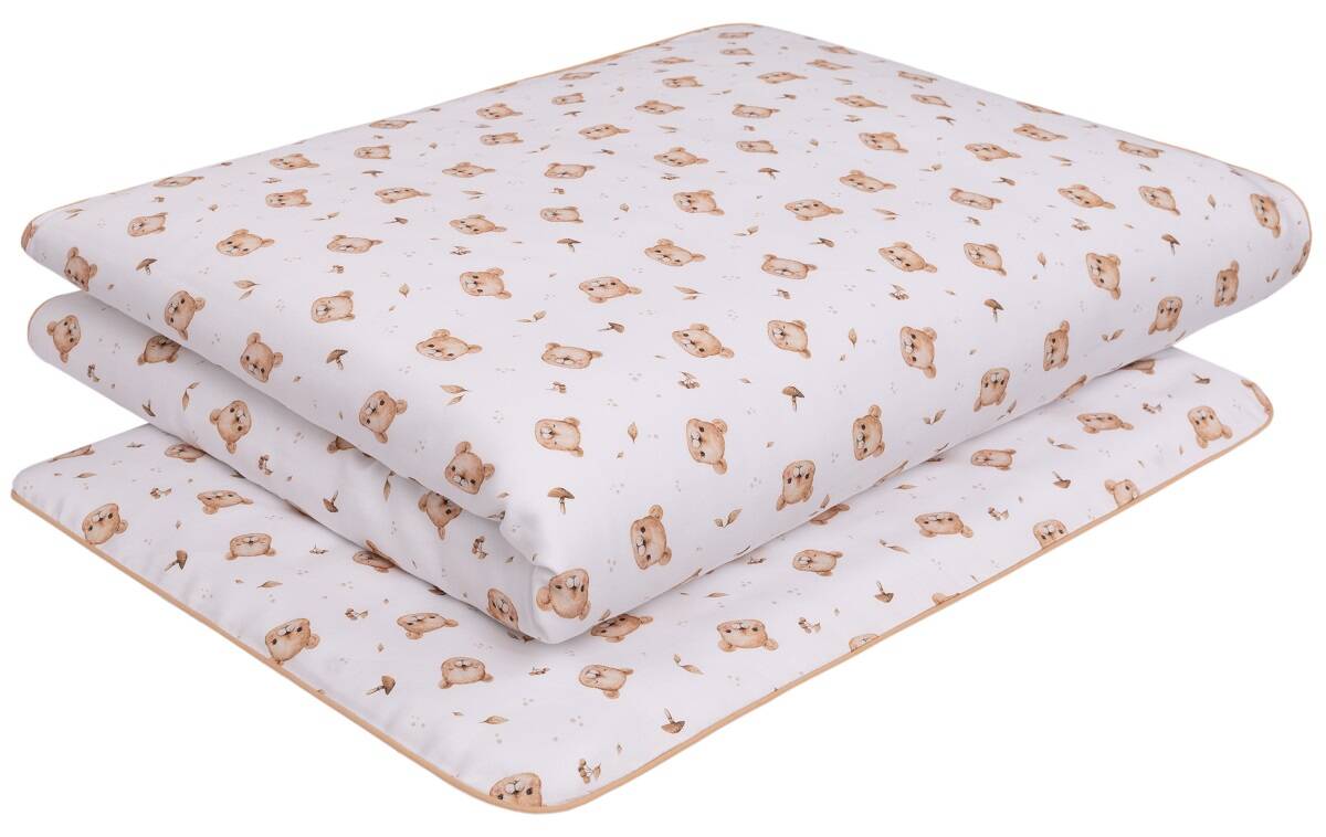 Pościel dziecięca do łóżeczka 120x90cm z wypustką 2elem 