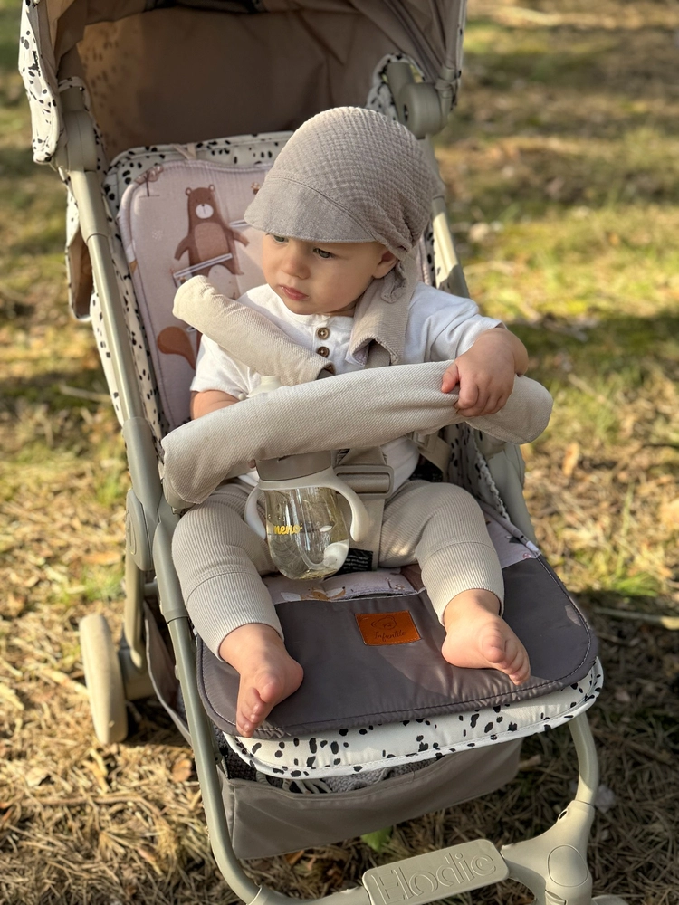 Chusteczka na głowę z daszkiem MUŚLIN