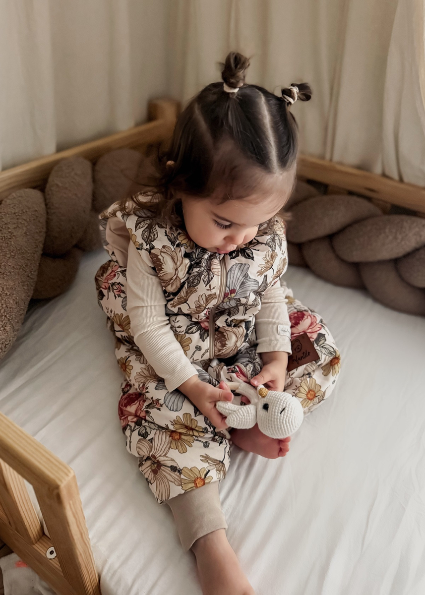 Śpiworek z nogawkami do spania KIDS z bawełny SATYNOWEJ 18-36m