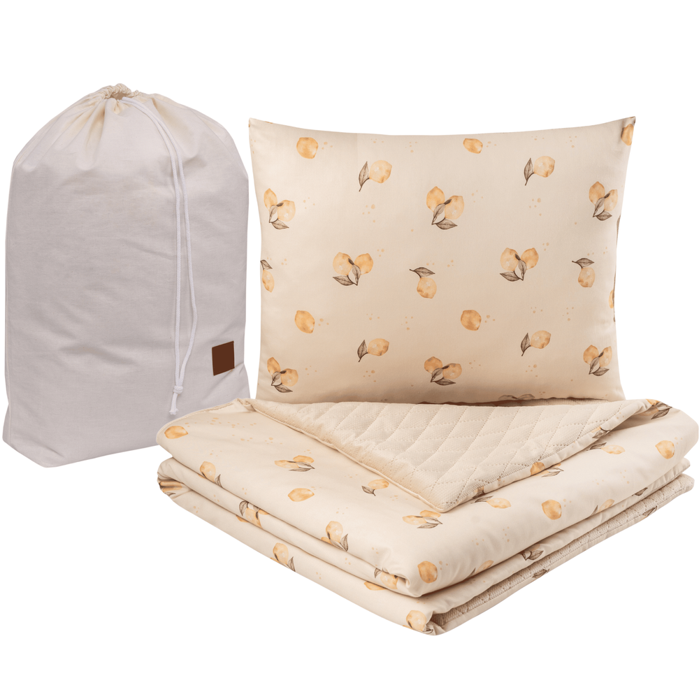 Koc przedszkolaka VELVET 100x135 + poduszka i worek