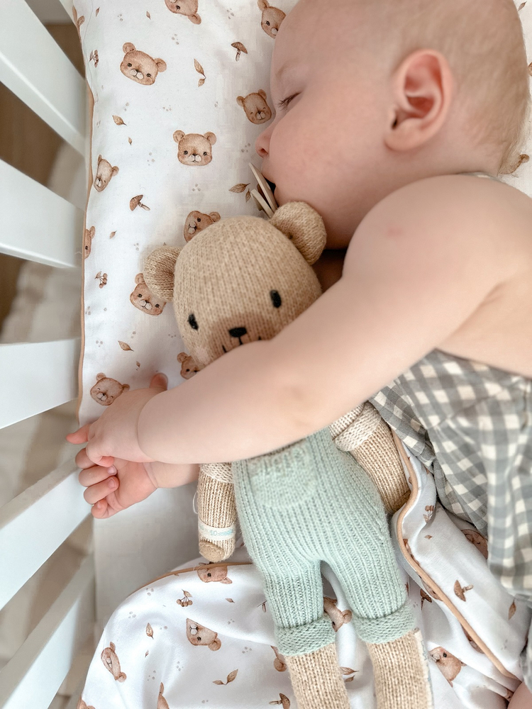 Pościel dziecięca do łóżeczka 120x90cm z wypustką 2elem 