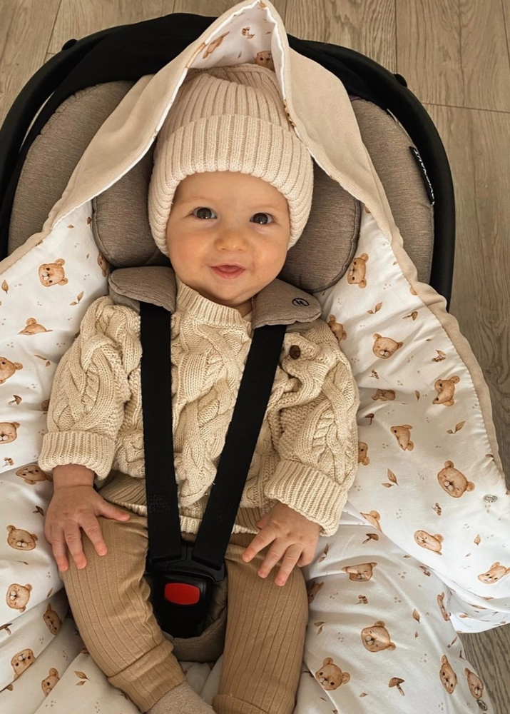 Kocyk z kapturkiem do fotelika WELUR