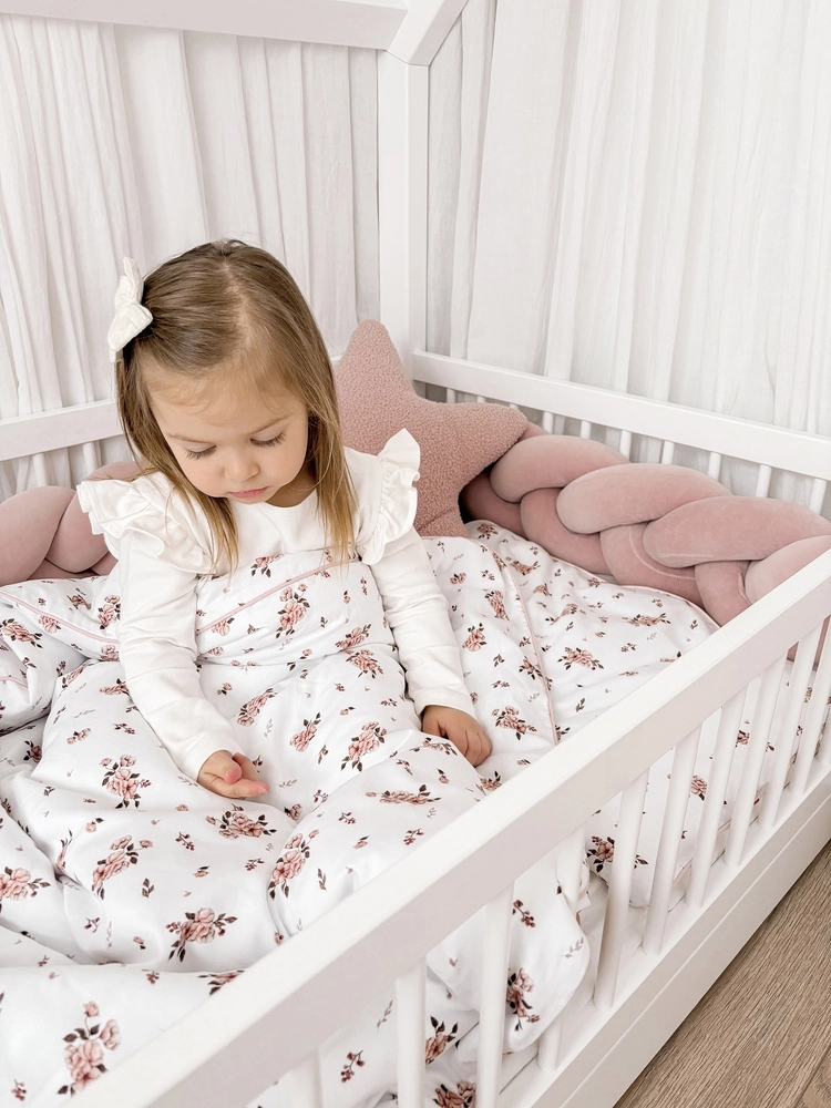 Pościel dziecięca do łóżeczka 120x90cm z wypustką 2elem