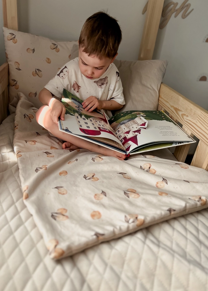 Koc przedszkolaka VELVET 100x135 + poduszka i worek