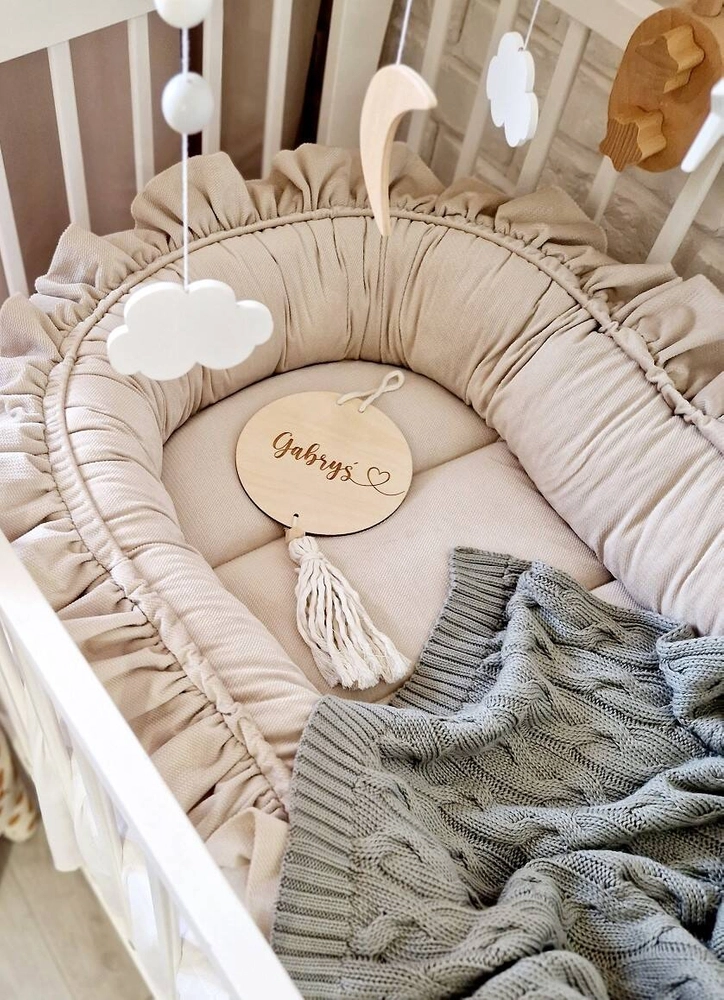 Kocyk dziany warkocz BAMBUSOWY 80x100