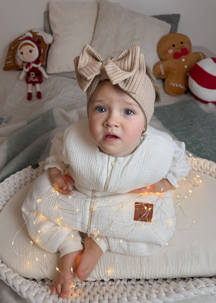 Śpiworek do spania muślinowy z nogawkami KIDS SOFT ocieplany