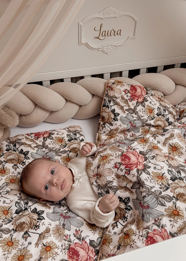 Pościel dziecięca do łóżeczka 100x135cm z wypustką 2elem